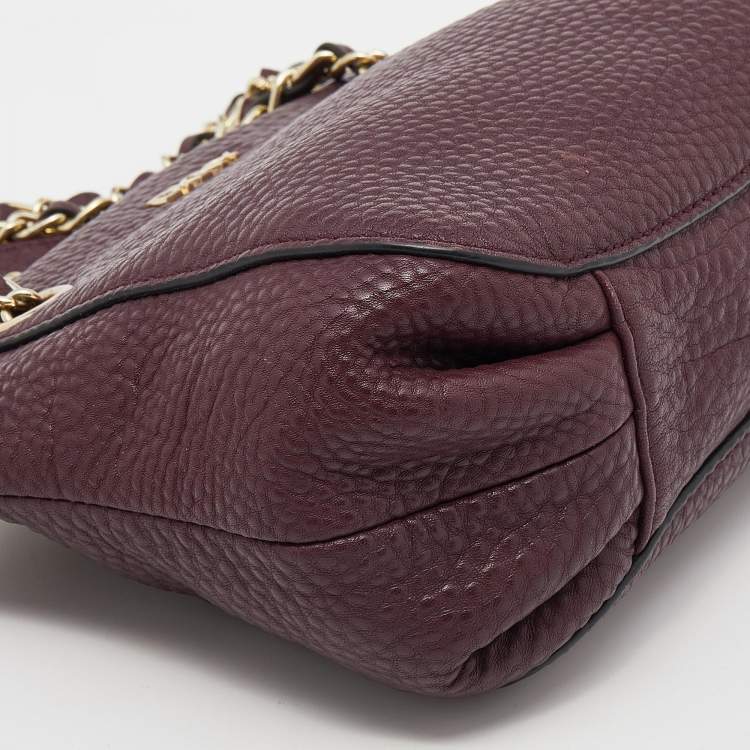 مملوكة مسبقًا Dkny Burgundy Leather Chain Satchel