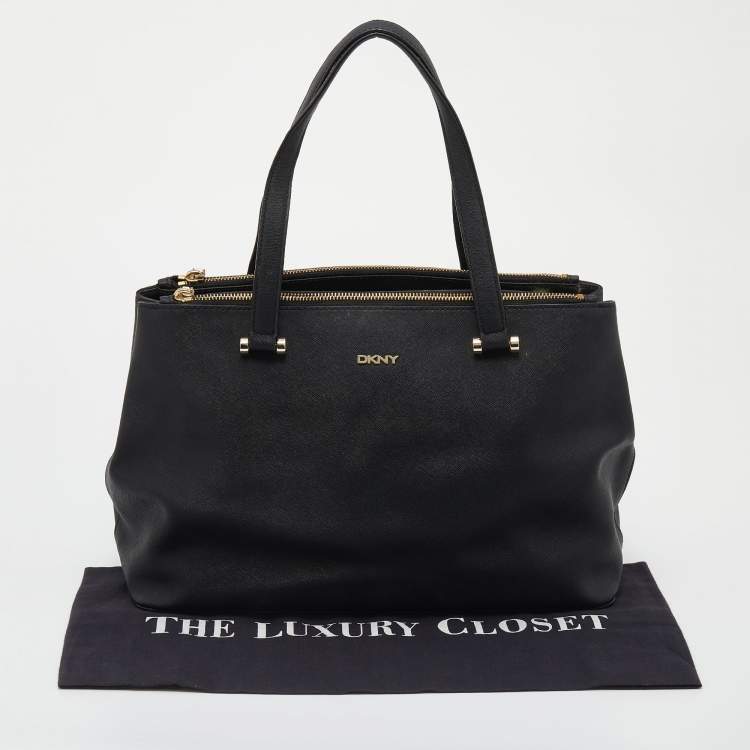 Pre Owned Dkny Black Leather Satchel