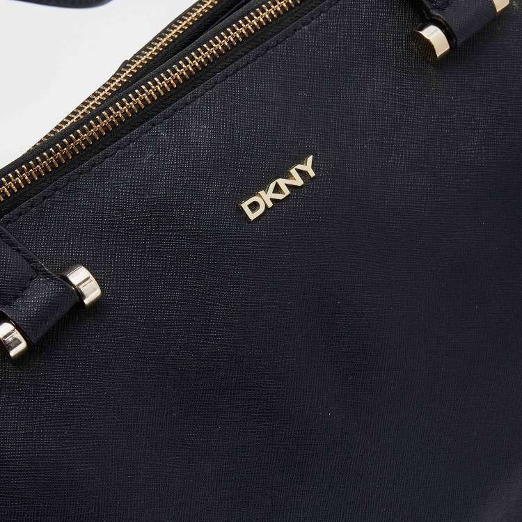 Pre Owned Dkny Black Leather Satchel