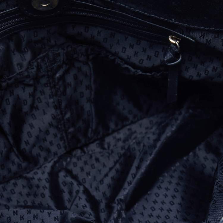 Pre Owned Dkny Black Leather Satchel