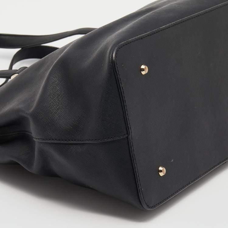 Pre Owned Dkny Black Leather Satchel