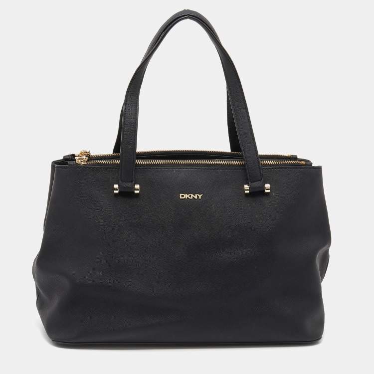 Pre Owned Dkny Black Leather Satchel