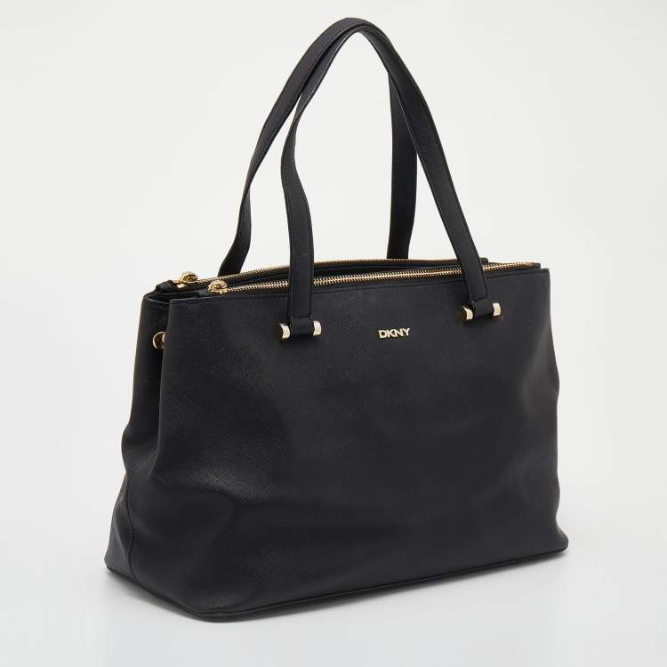 Pre Owned Dkny Black Leather Satchel