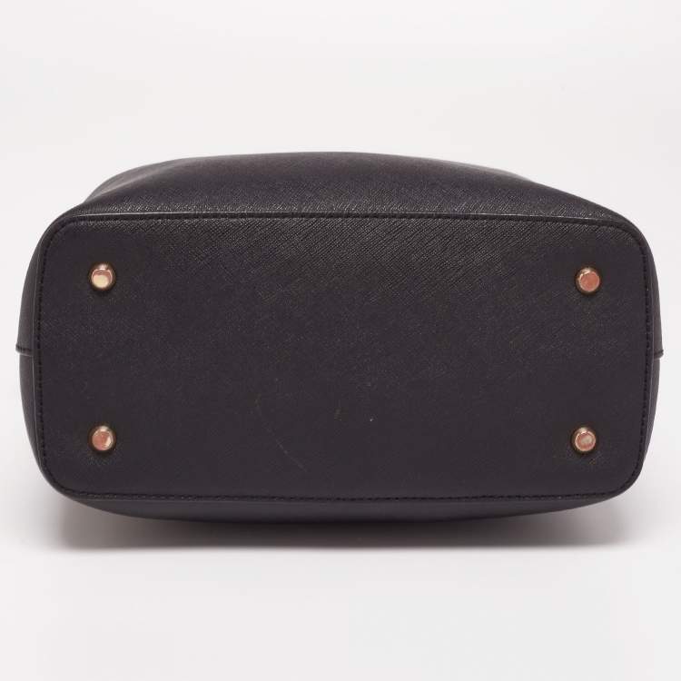 Pre Owned Dkny Black Leather Bucket Bag