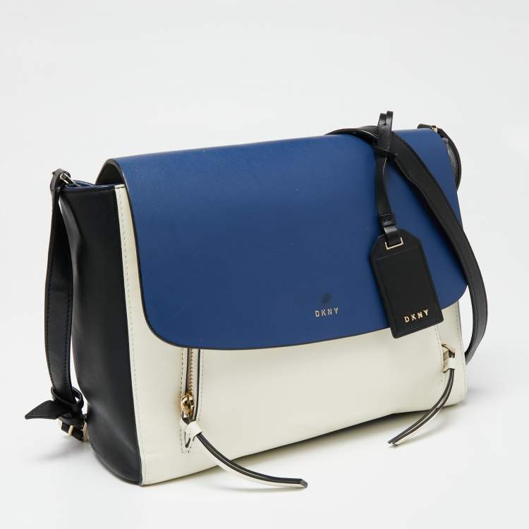 Pre Owned DKNY Multicolor Leather Greenwich Shoulder Bag