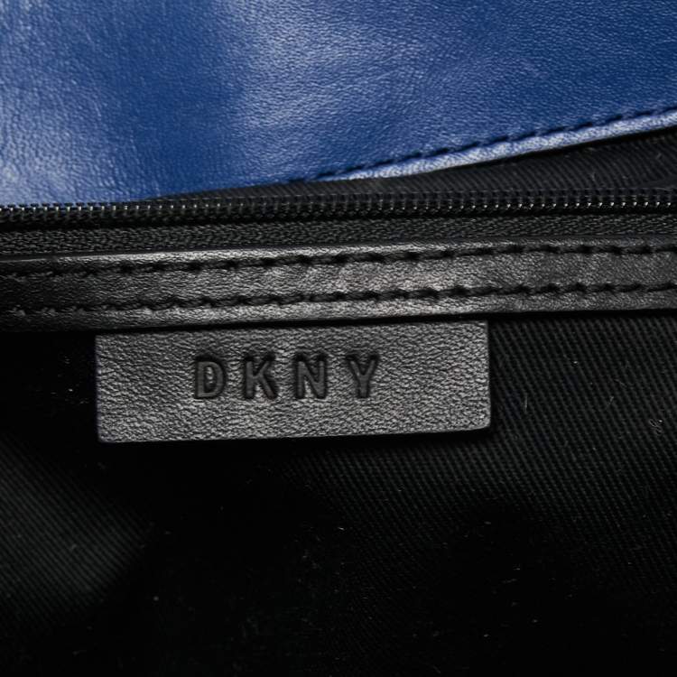 Pre Owned DKNY Multicolor Leather Greenwich Shoulder Bag
