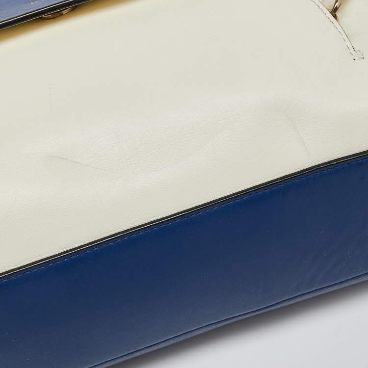 Pre Owned DKNY Multicolor Leather Greenwich Shoulder Bag