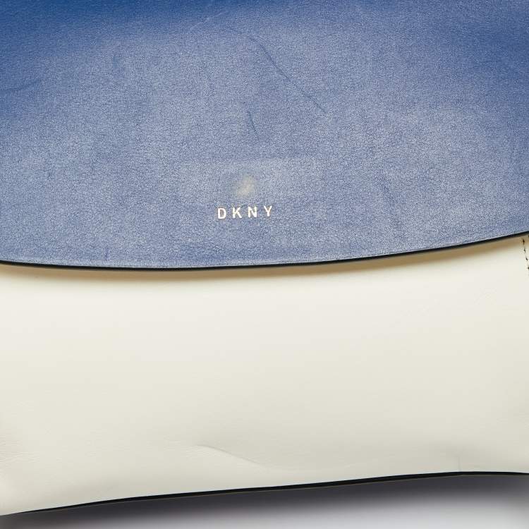 Pre Owned DKNY Multicolor Leather Greenwich Shoulder Bag