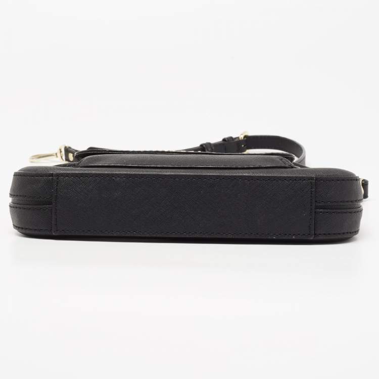 Pre Owned DKNY Black Saffiano Leather Shoulder Bag