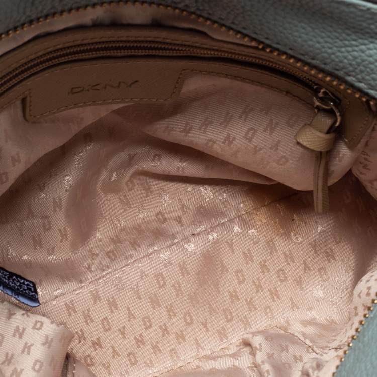 Pre Owned DKNY Pale Blue Leather Chelsea Satchel