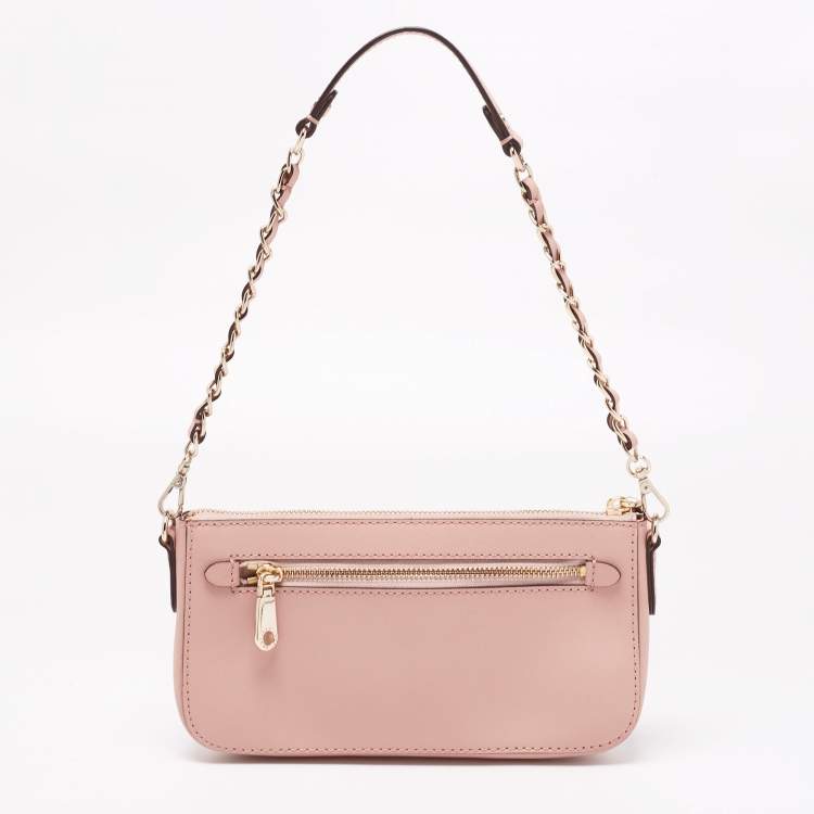 Pre Owned DKNY Blush Pink Saffiano Leather Bryant Park Crossbody Bag