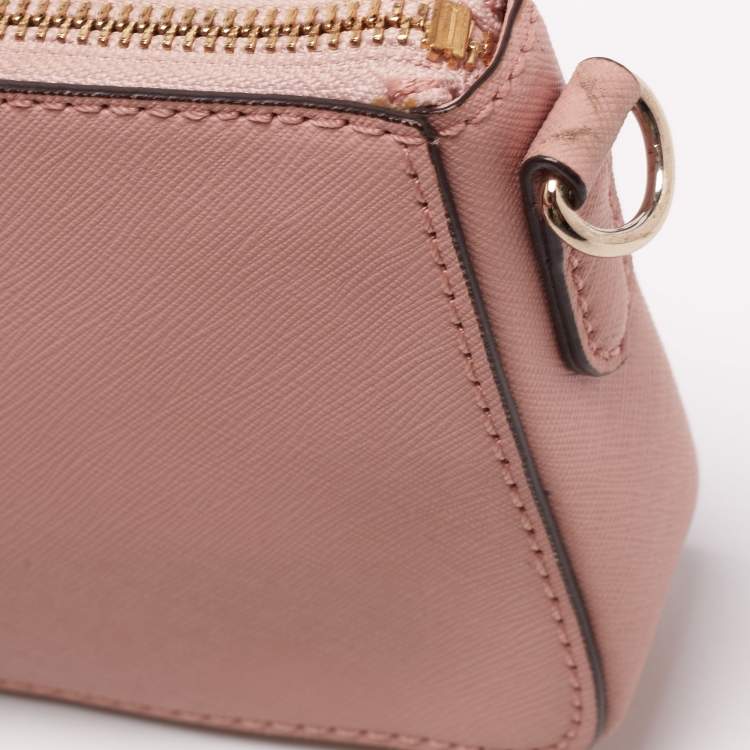 Pre Owned DKNY Blush Pink Saffiano Leather Bryant Park Crossbody Bag