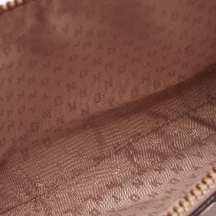 Pre Owned DKNY Blush Pink Saffiano Leather Bryant Park Crossbody Bag