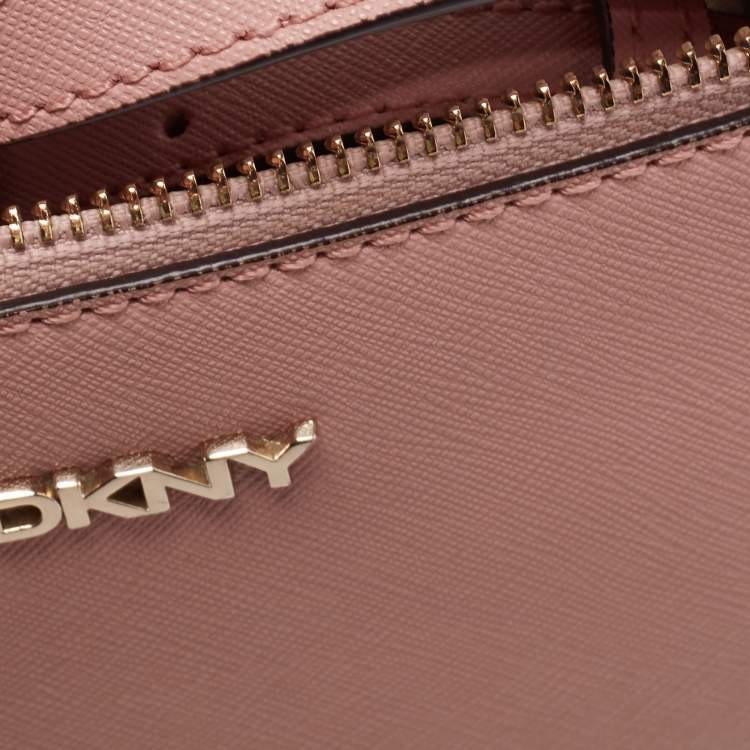 Pre Owned DKNY Blush Pink Saffiano Leather Bryant Park Crossbody Bag