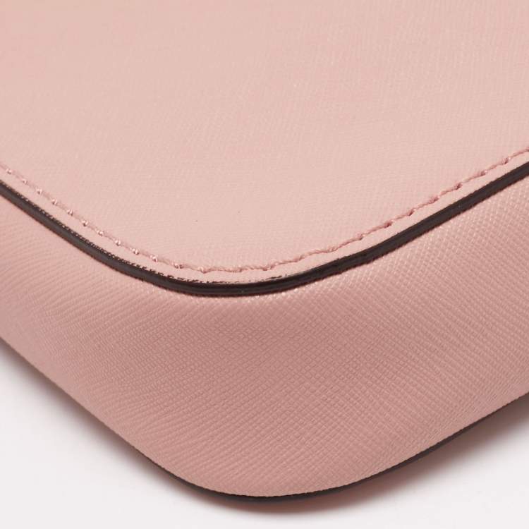 Pre Owned DKNY Blush Pink Saffiano Leather Bryant Park Crossbody Bag