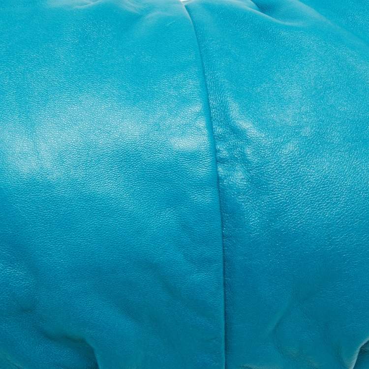 Pre Owned DKNY Blue Leather Hobo 