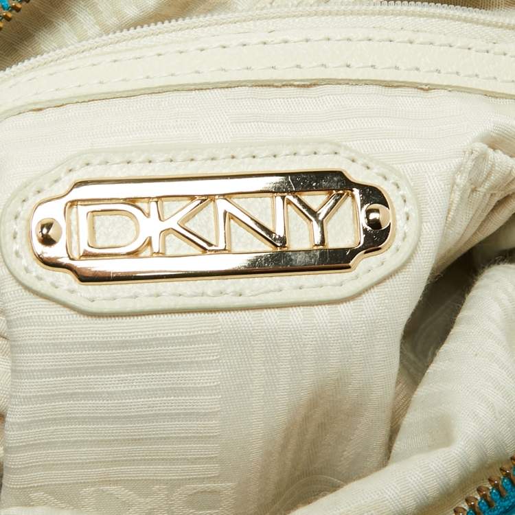 Pre Owned DKNY Blue Leather Hobo 