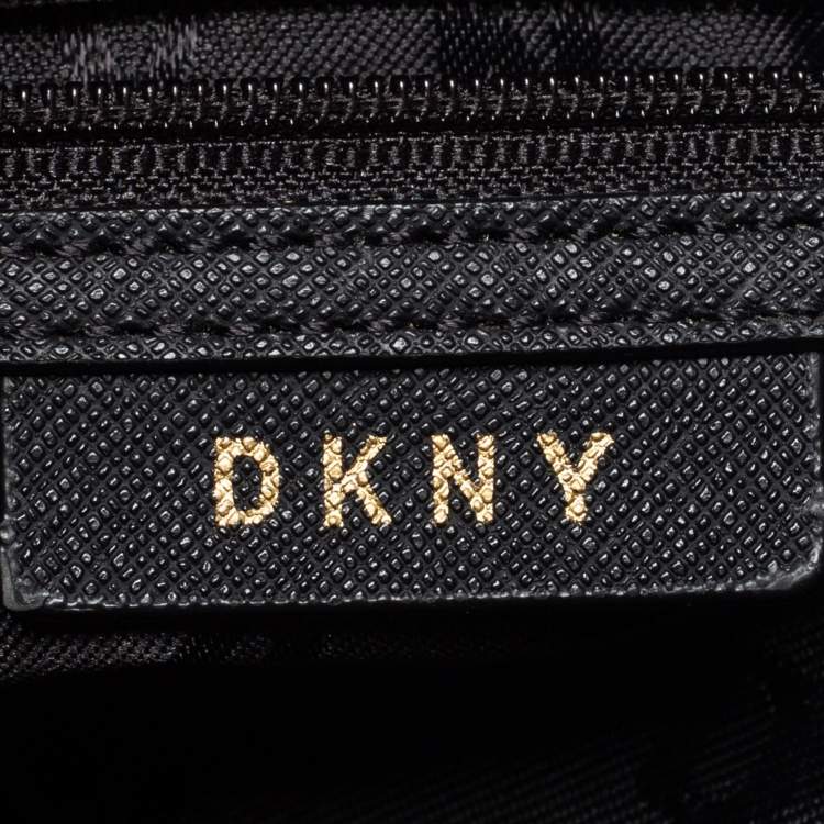 Pre Owned DKNY Burgundy Leather Bucket Bag