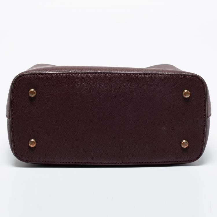 Pre Owned DKNY Burgundy Leather Bucket Bag