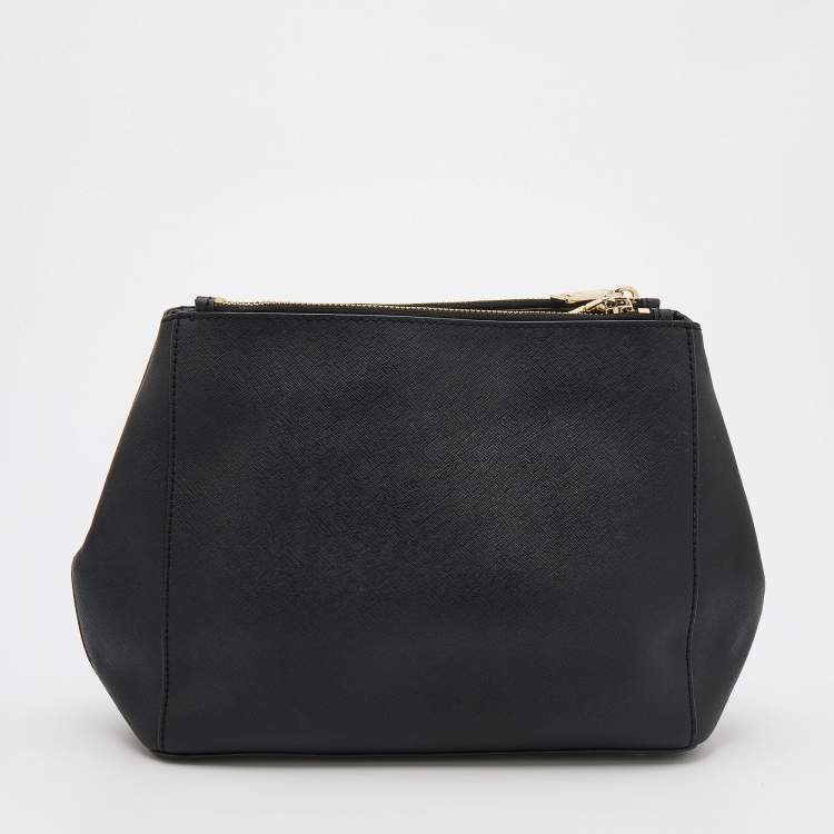 Pre Owned DKNY Black Leather Shoulder Bag