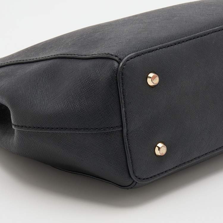 Pre Owned DKNY Black Leather Shoulder Bag