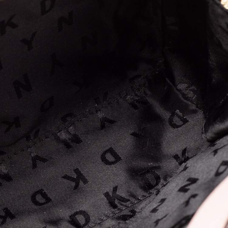 Pre Owned DKNY Pink Leather Sara Box Top Handle Bag