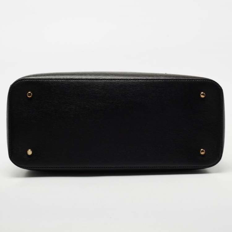 Pre Owned DKNY Black Leather Paige Satchel