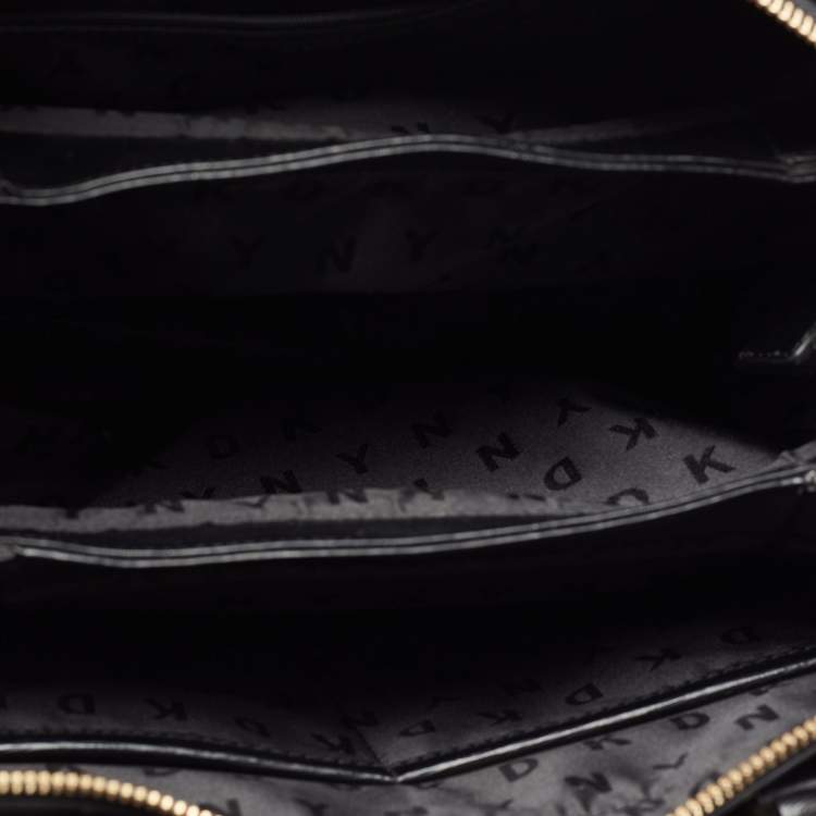 Pre Owned DKNY Black Leather Paige Satchel