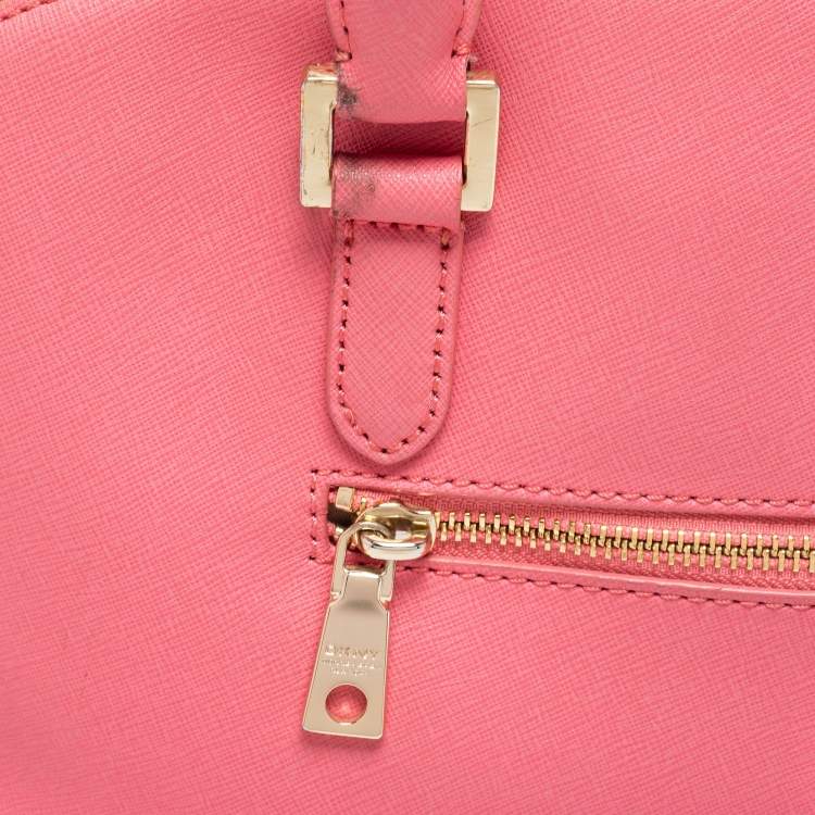 Pre Owned DKNY Pink Leather Dome Satchel