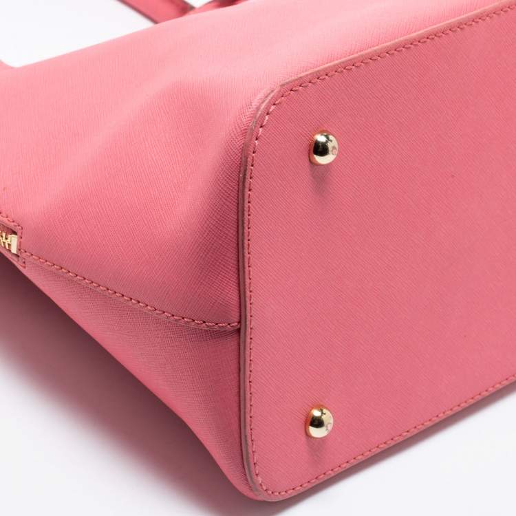 Pre Owned DKNY Pink Leather Dome Satchel