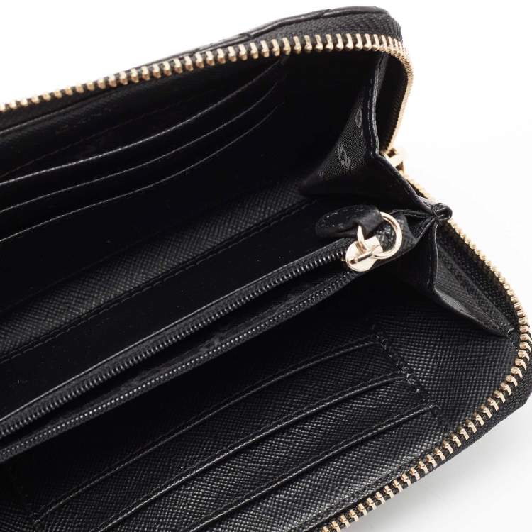 AG Wallets Women's Double Zipper Leather Large Capacity RFID Wristlet