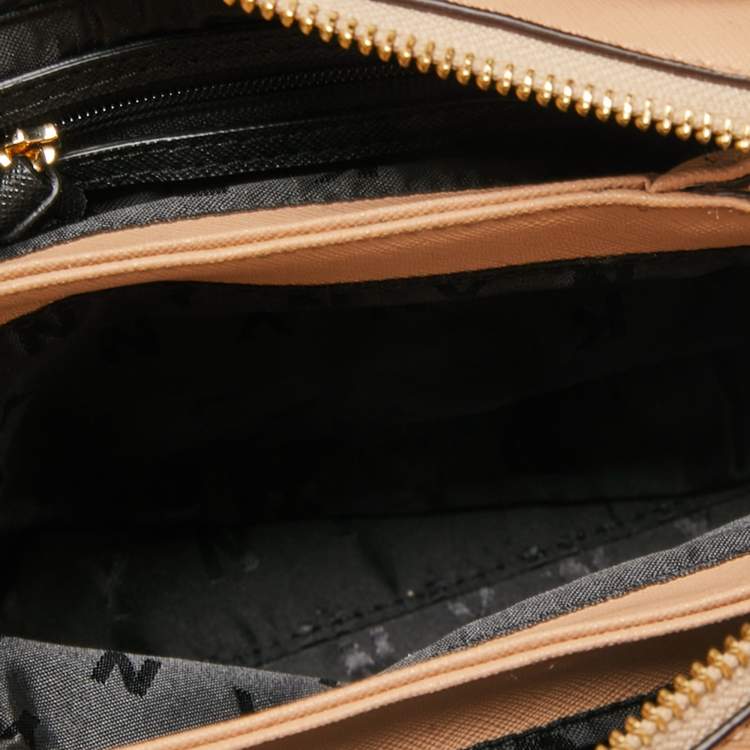 Pre Owned DKNY Beige Saffiano Leather Paige Tote