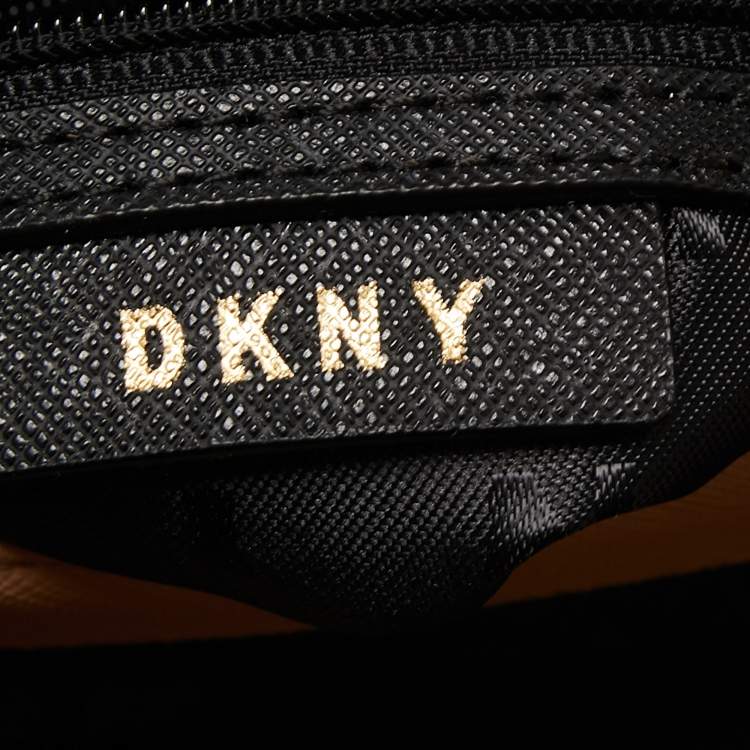 Pre Owned DKNY Beige Saffiano Leather Paige Tote