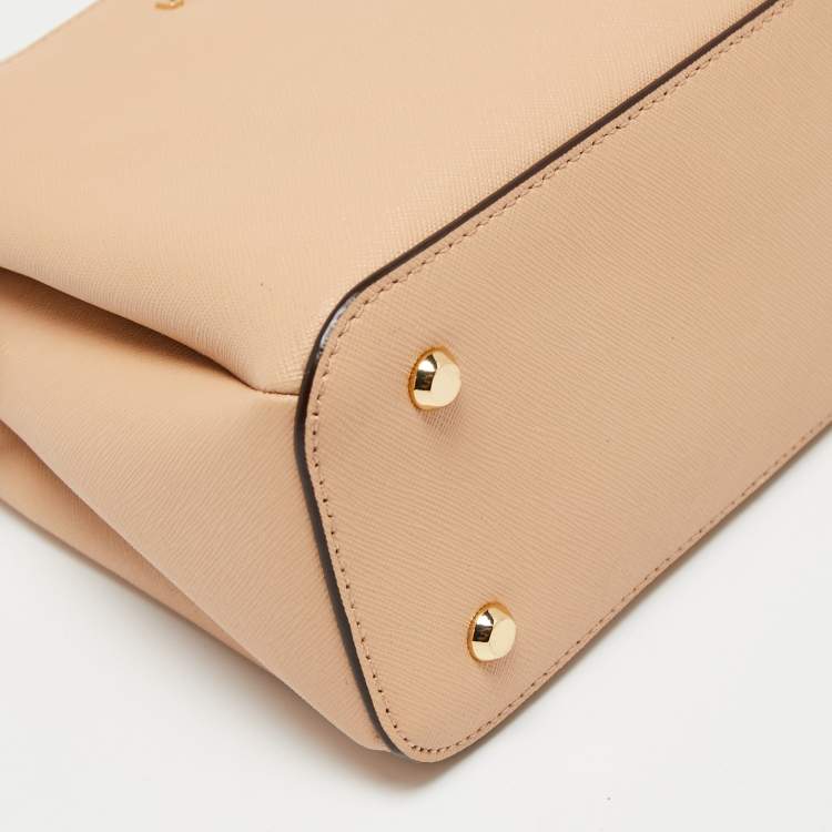 Pre Owned DKNY Beige Saffiano Leather Paige Tote