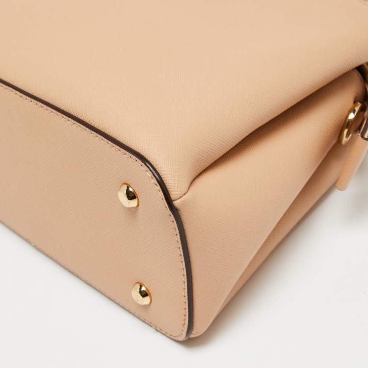 Pre Owned DKNY Beige Saffiano Leather Paige Tote