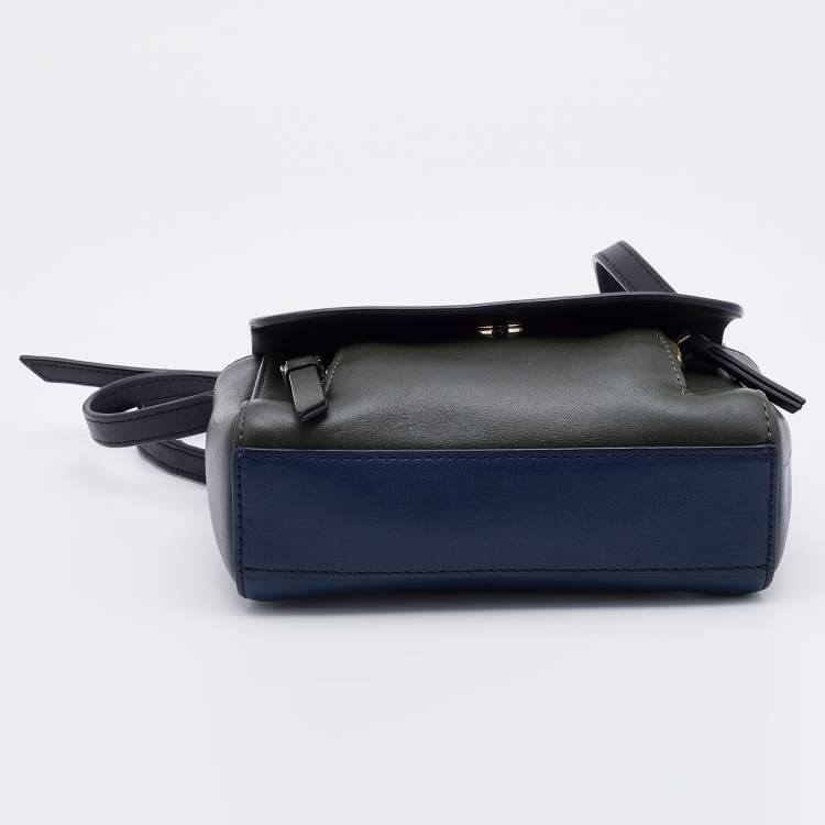 Pre Owned DKNY Tricolor Leather Greenwich Crossbody Bag