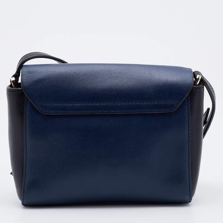 Pre Owned DKNY Tricolor Leather Greenwich Crossbody Bag