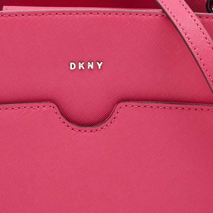 Pre Owned DKNY Pink Leather Shoulder Bag