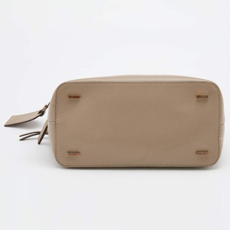 Pre Owned DKNY Beige Leather Dome Satchel