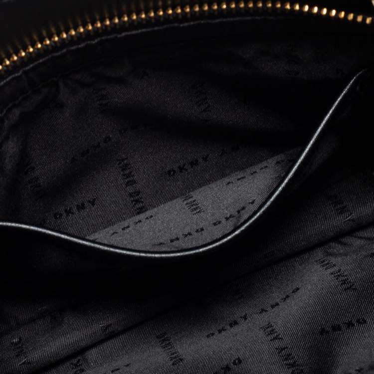 مملوكة مسبقًا DKNY Black Leather Chain Shoulder Bag