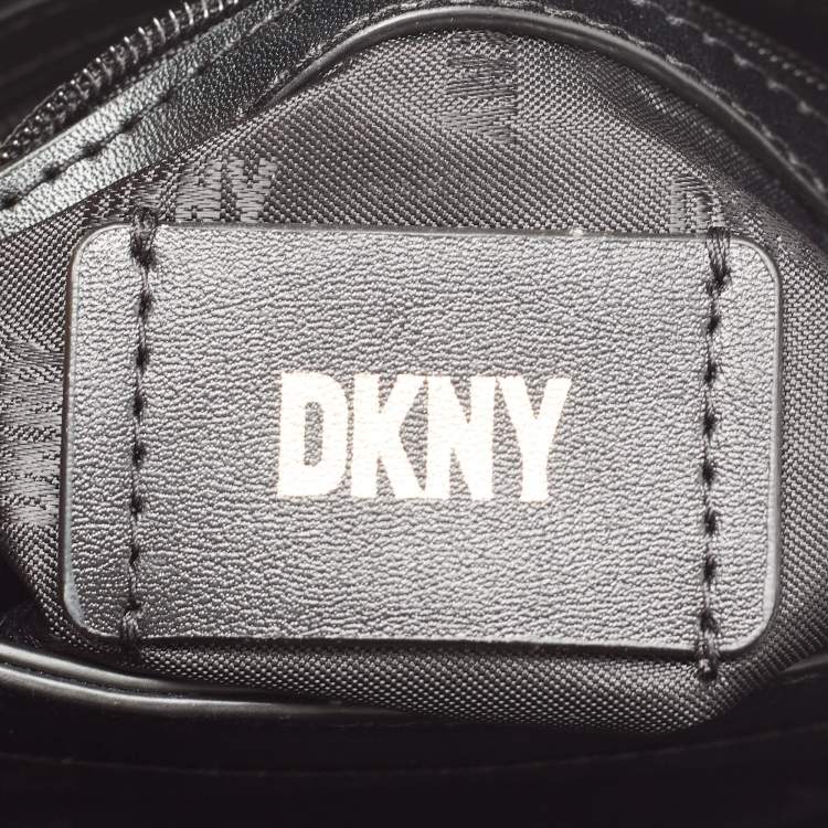 Pre Owned DKNY Black Leather Satchel