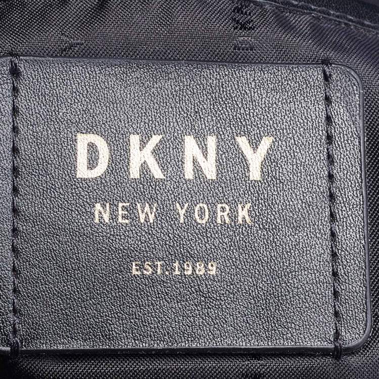 Pre Owned DKNY Black Quilted Leather Allen Flap Shoulder Bag