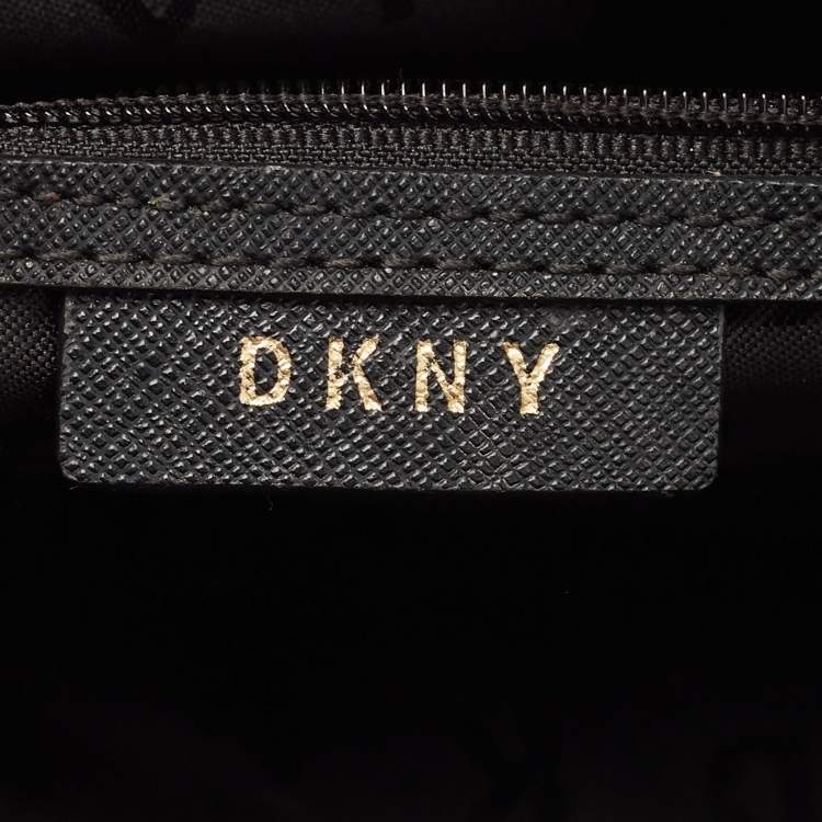 مملوكة مسبقًا DKNY Tan Leather Bryant Zip Top Shoulder Bag