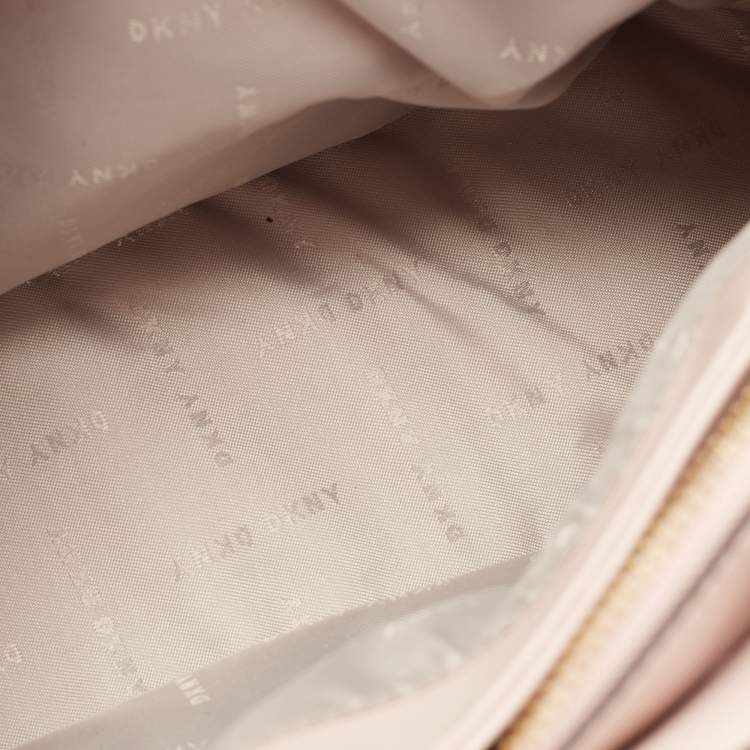 Pre Owned DKNY Pink Leather Paige Dome Satchel