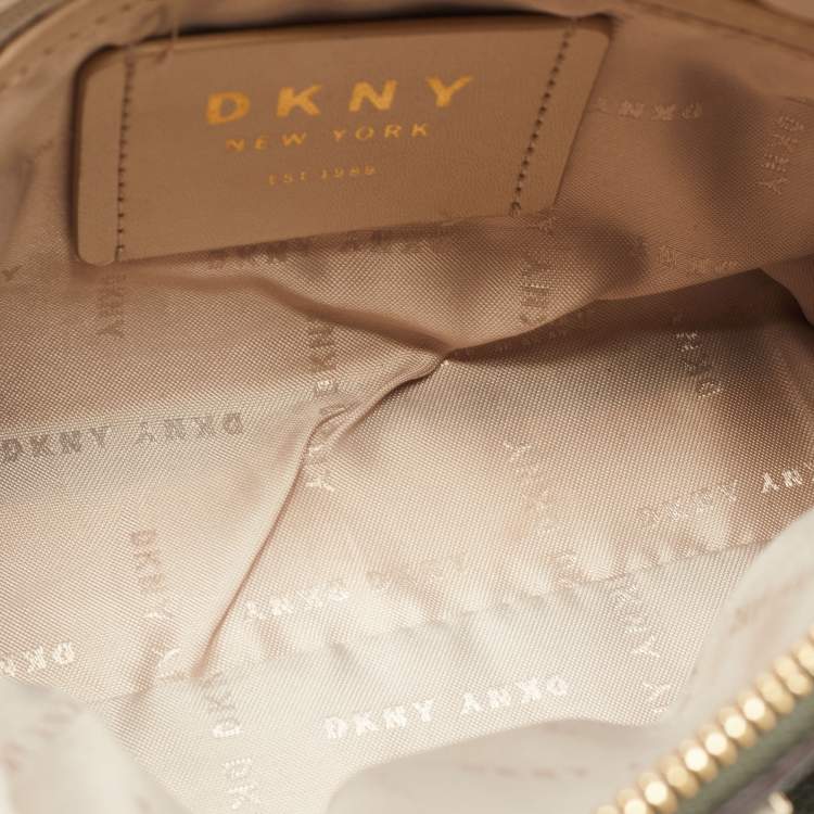 مملوكة مسبقًا DKNY Fatigue Green Leather Elissa Shoulder Bag