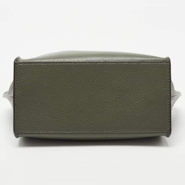 مملوكة مسبقًا DKNY Fatigue Green Leather Elissa Shoulder Bag
