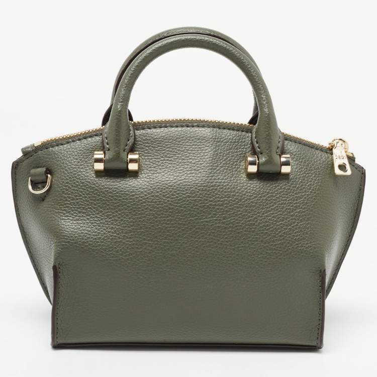 مملوكة مسبقًا DKNY Fatigue Green Leather Elissa Shoulder Bag
