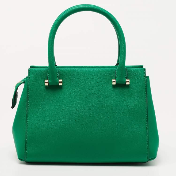 مملوكة مسبقًا DKNY Green Leather Dona Karan Zip Tote