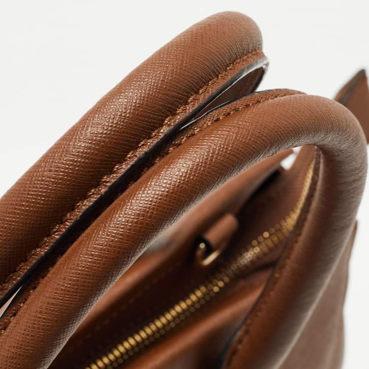 Pre Owned Dkny Brown Leather Bryant Park Satchel