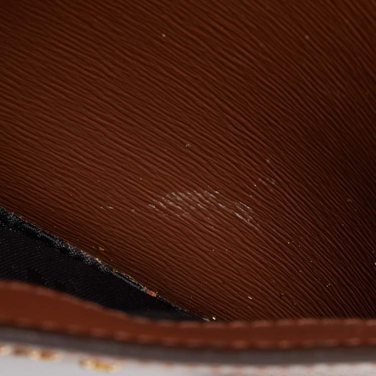مملوكة مسبقًا DKNY Brown Leather Ava Zip Crossbody Bag